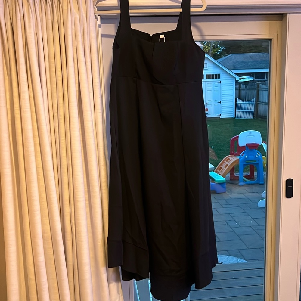 Amazing gorgeous navy blue Large midi timepiece! Slit in front area!